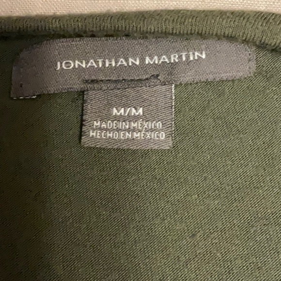 Jonathan Martin Olive Green Asymmetrical Blouse - Picture 6 of 7